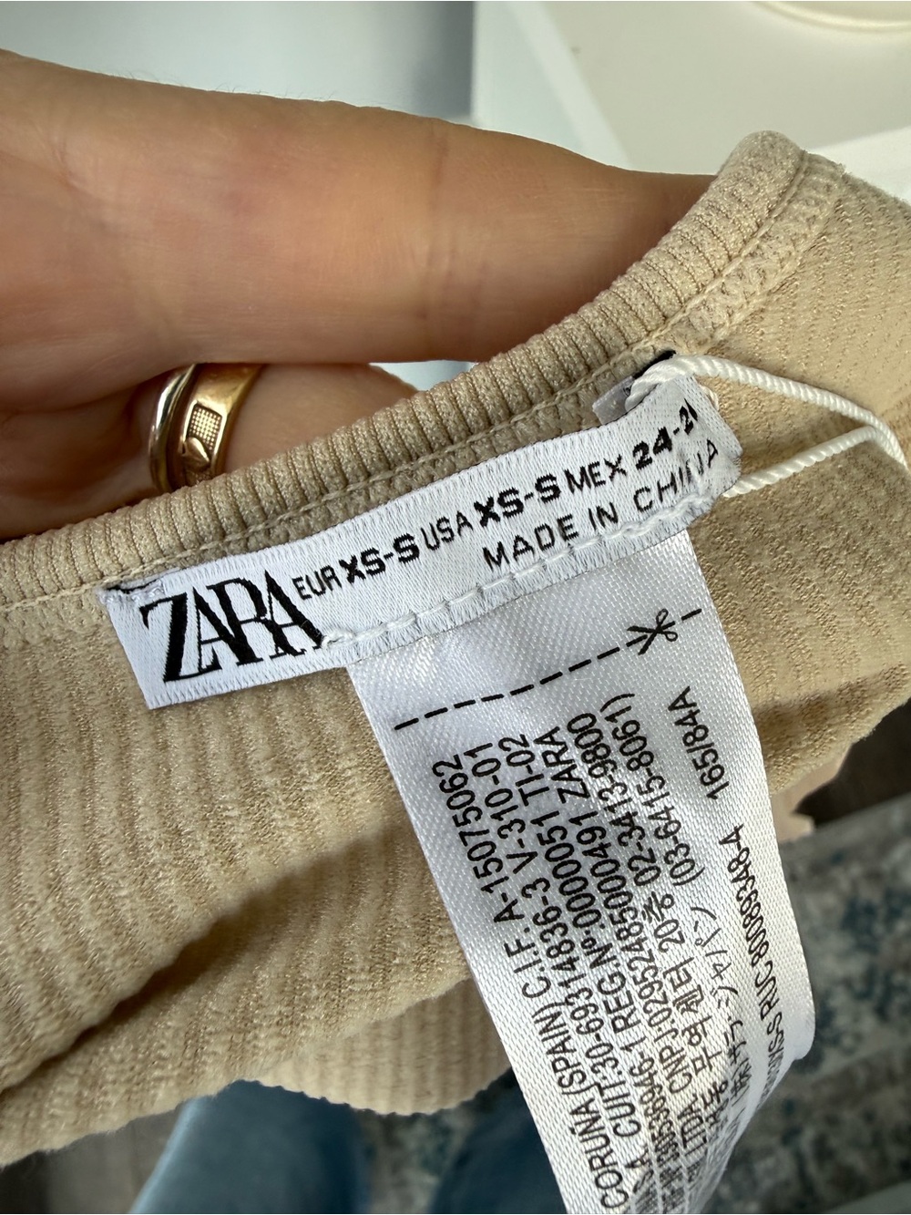 Zara Limitless Contour Collection Ribbed Tank Top - Picture 3 of 4